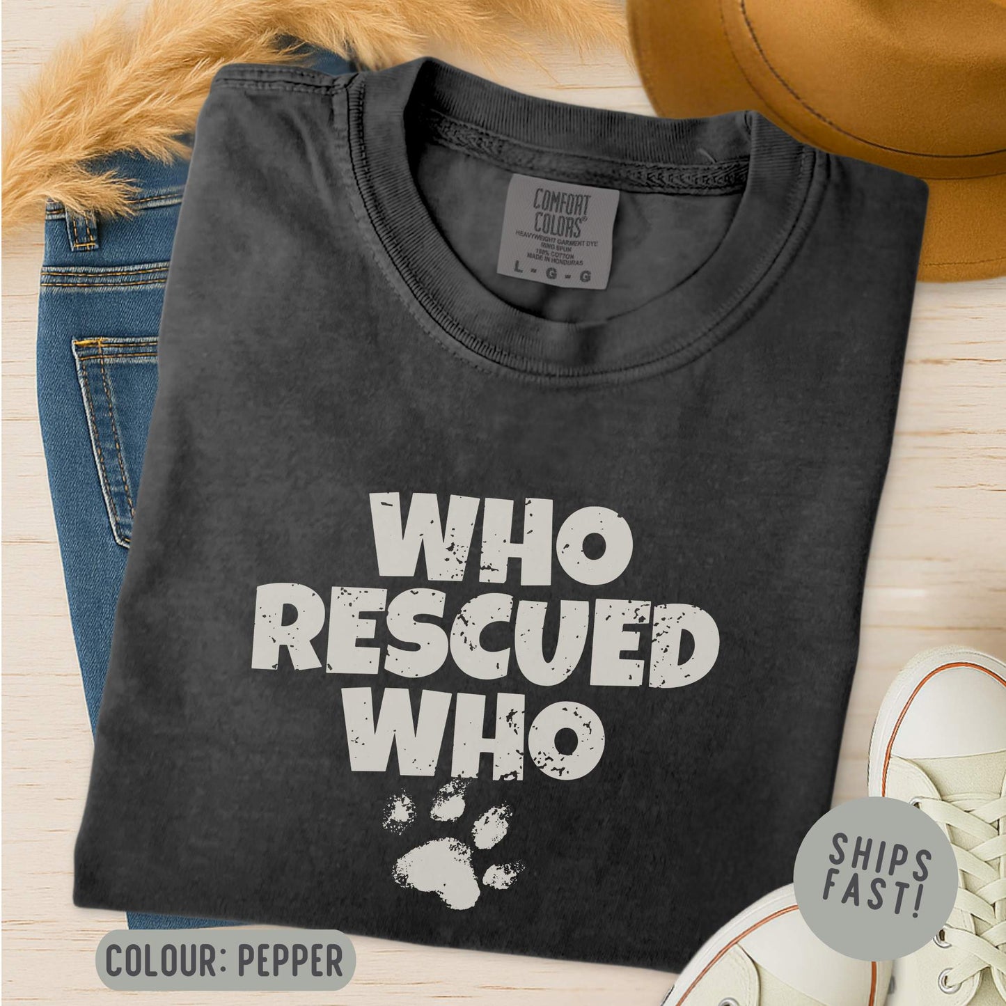 Who Rescued Who T-Shirt