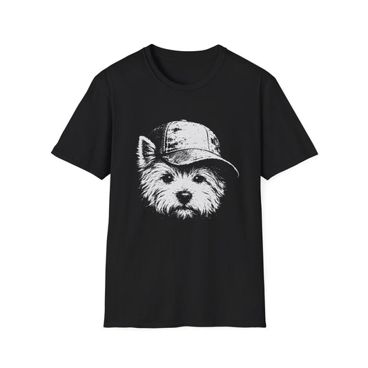Westie Wearing Cap Tee