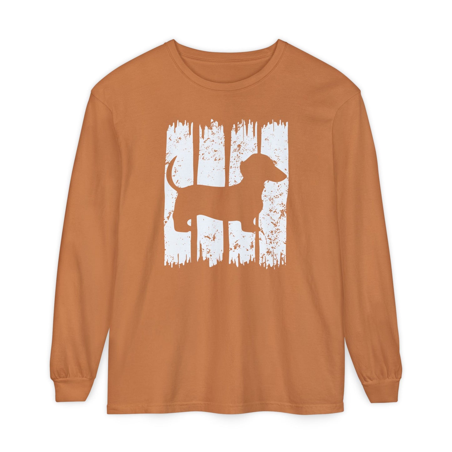 Dachshund Down Stroke Long Sleeve T-Shirt
