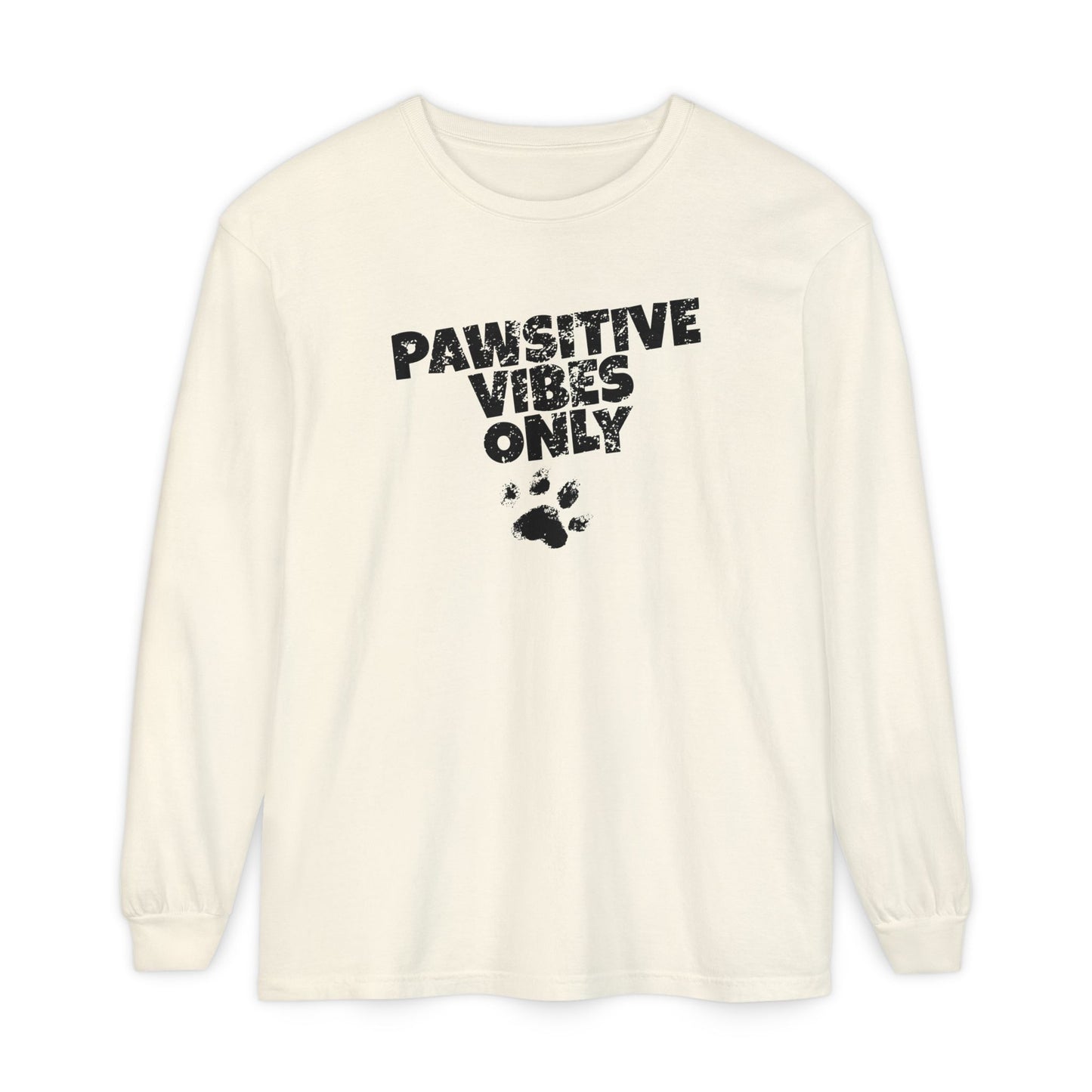 Pawsitive Vibes Only Long Sleeve T-Shirt