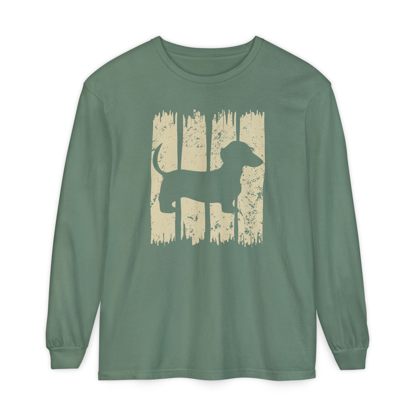 Dachshund Down Stroke Long Sleeve T-Shirt