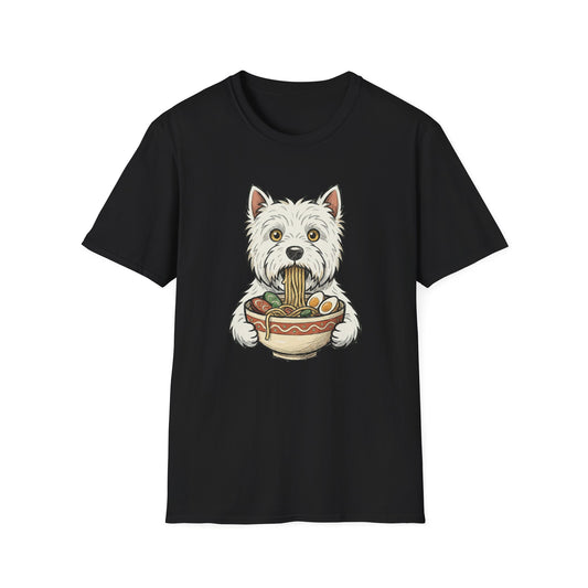 Westie Eating Ramen Tee