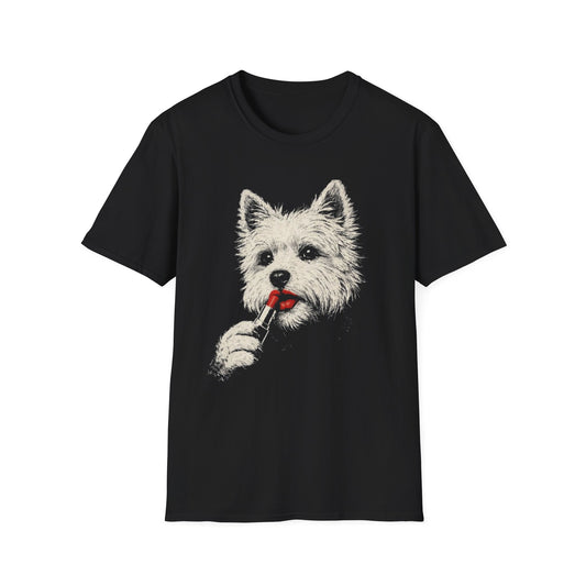 Westie In Lipstick Tee