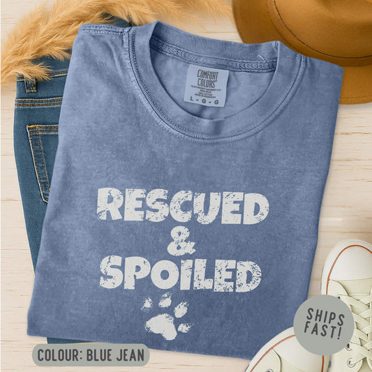 Comfort Colors Rescued & Spoiled T-Shirt