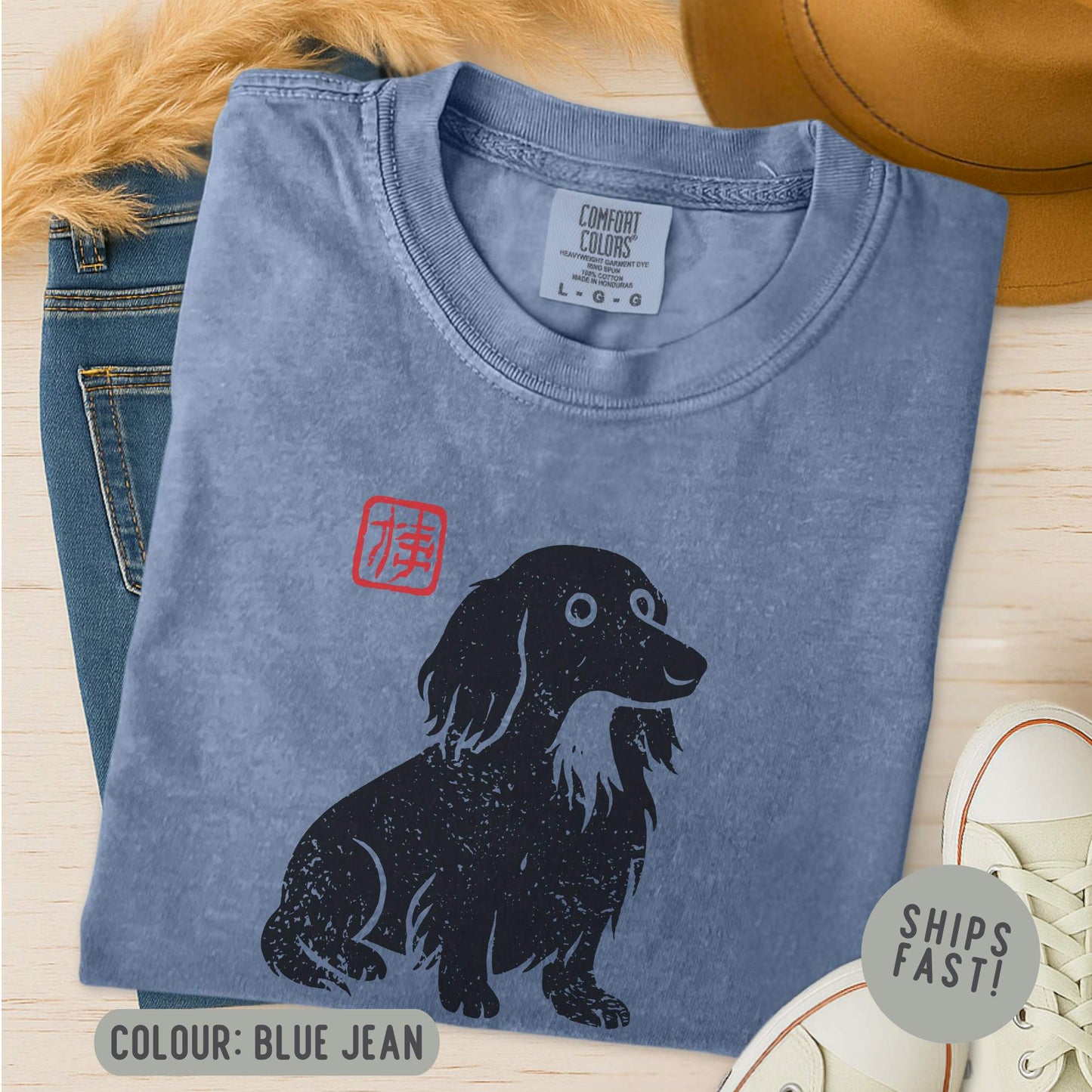 Matsumoto Long-Haired Dachshund T-Shirt