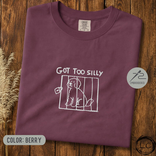 Embroidered Goldendoodle Got Too Silly T-Shirt