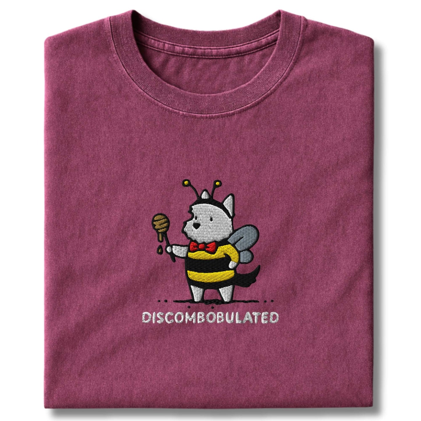Embroidered Westie Discombobulated T-Shirt