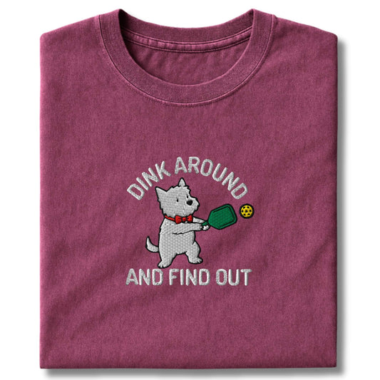 Embroidered Westie Dink Around T-Shirt