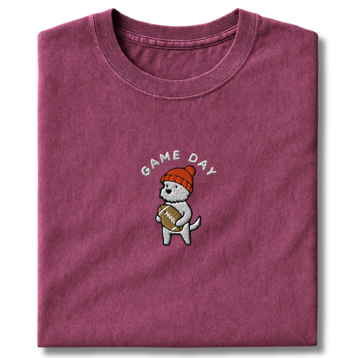 Embroidered Westie Game Day T-Shirt