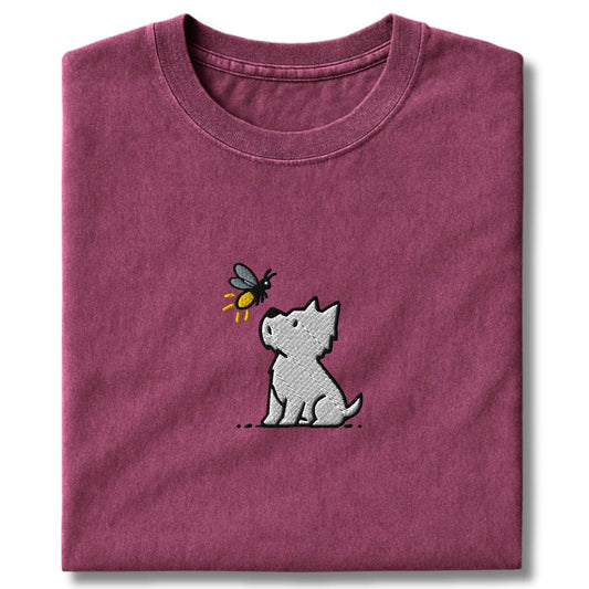 Embroidered Westie and Firefly T-Shirt
