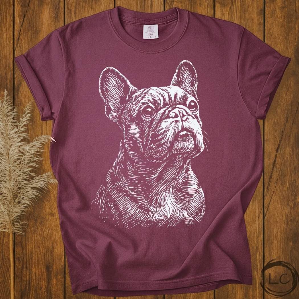 French Bulldog Line Print T-Shirt