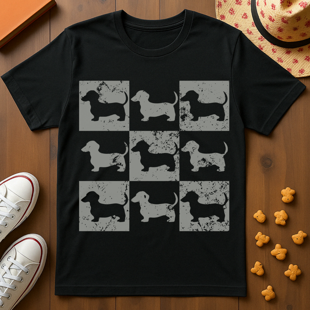 Dachshund Print T-Shirt