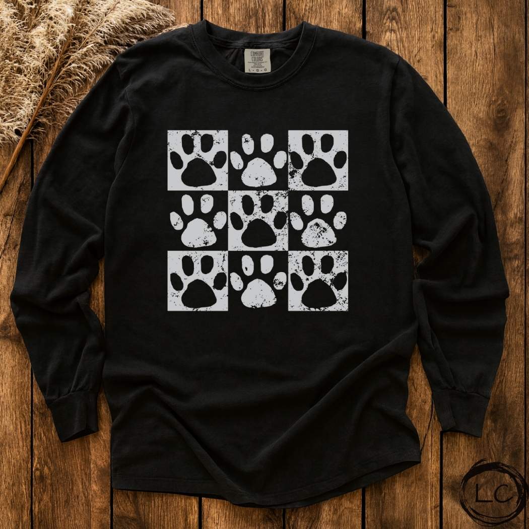 Paw Print Long Sleeve T-Shirt