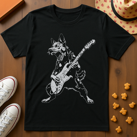Dog Playing Guitar T-Shirt