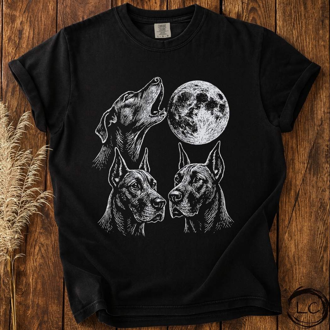 Three Great Dane Moon T-Shirt