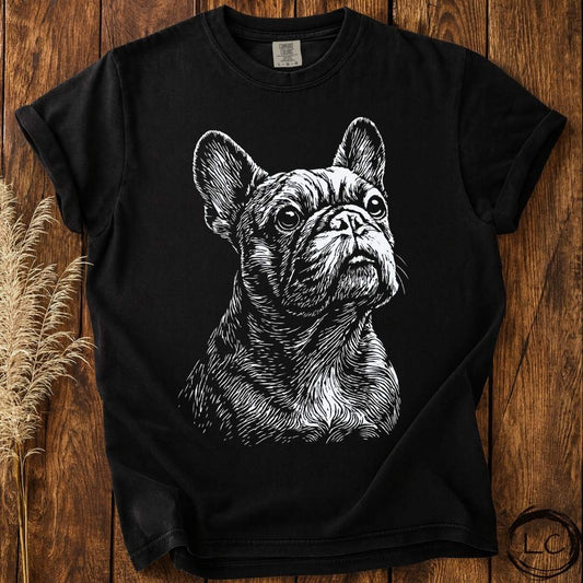 French Bulldog Line Print T-Shirt