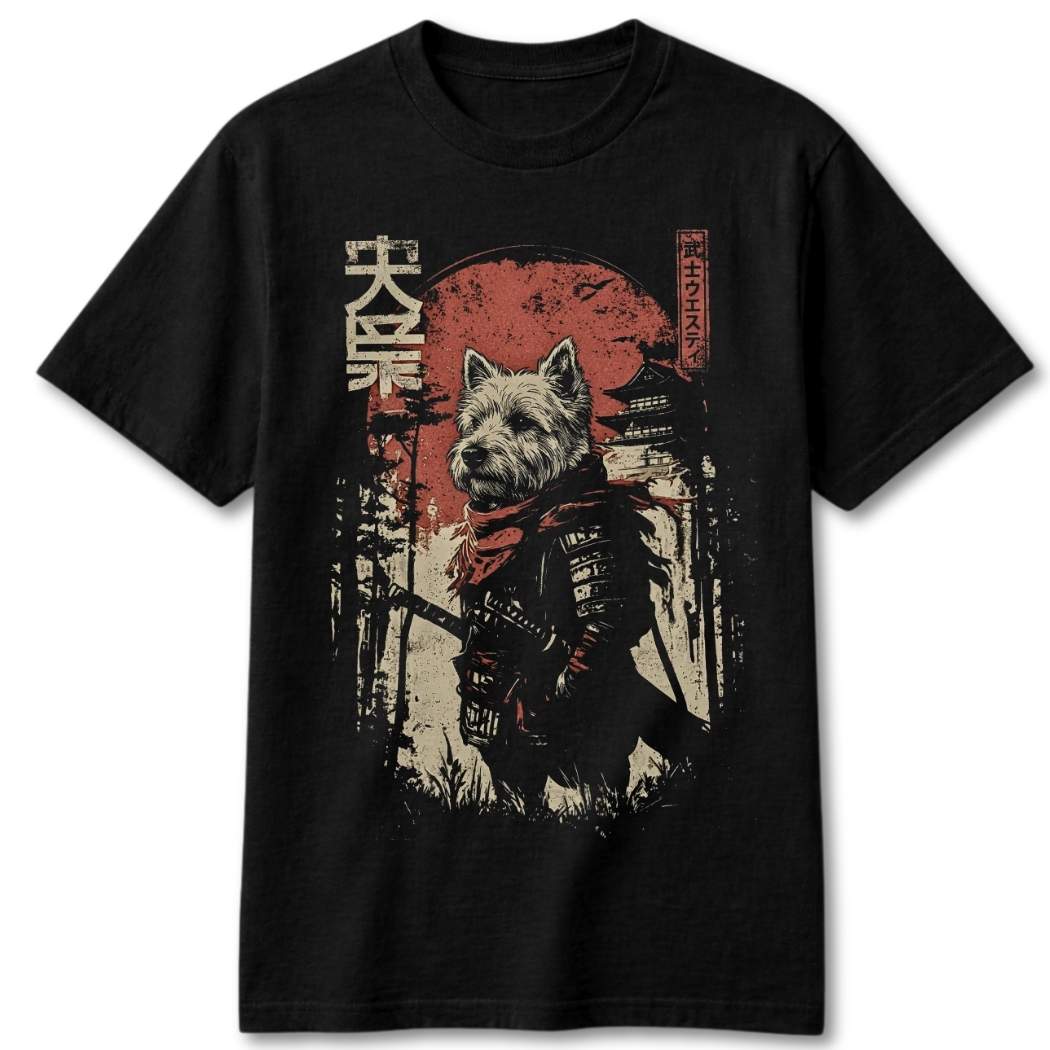 Samurai Westie Warrior T-Shirt