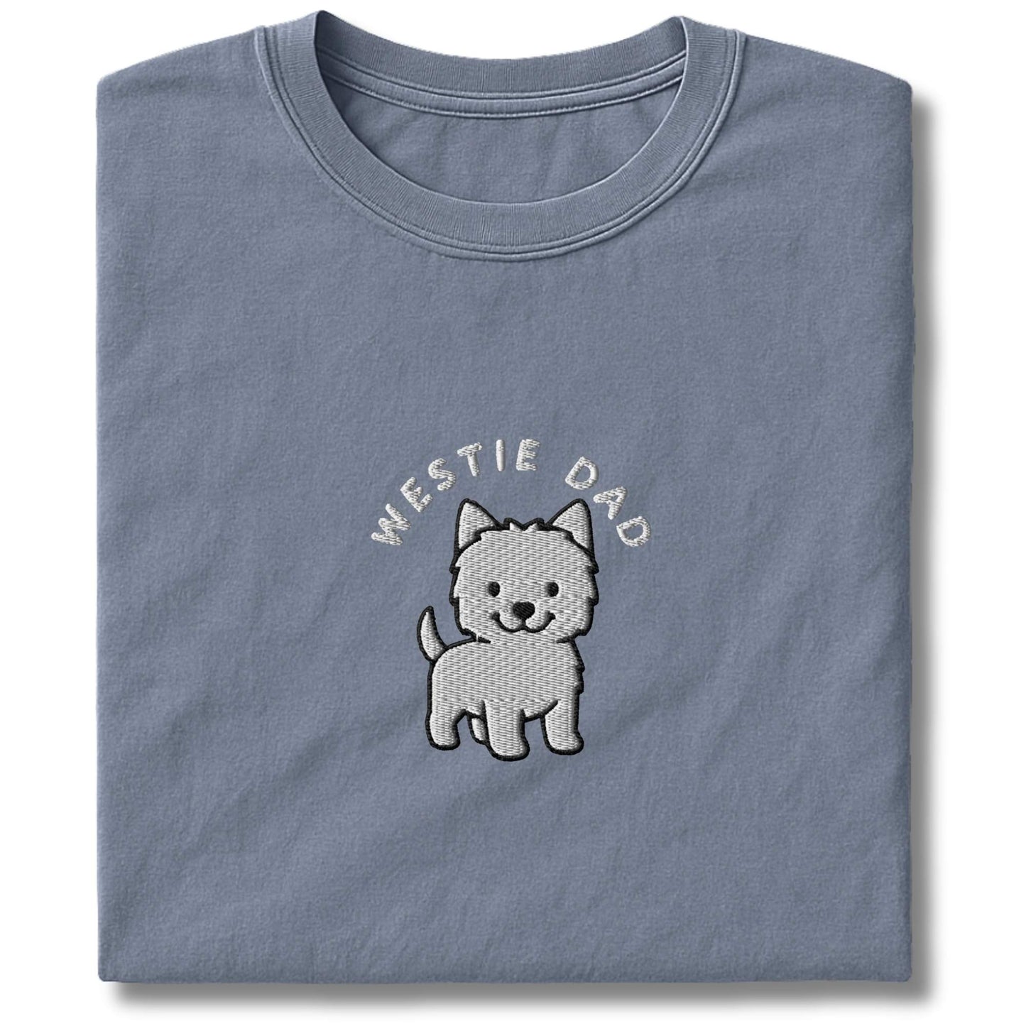 Embroidered Westie Dad T-Shirt