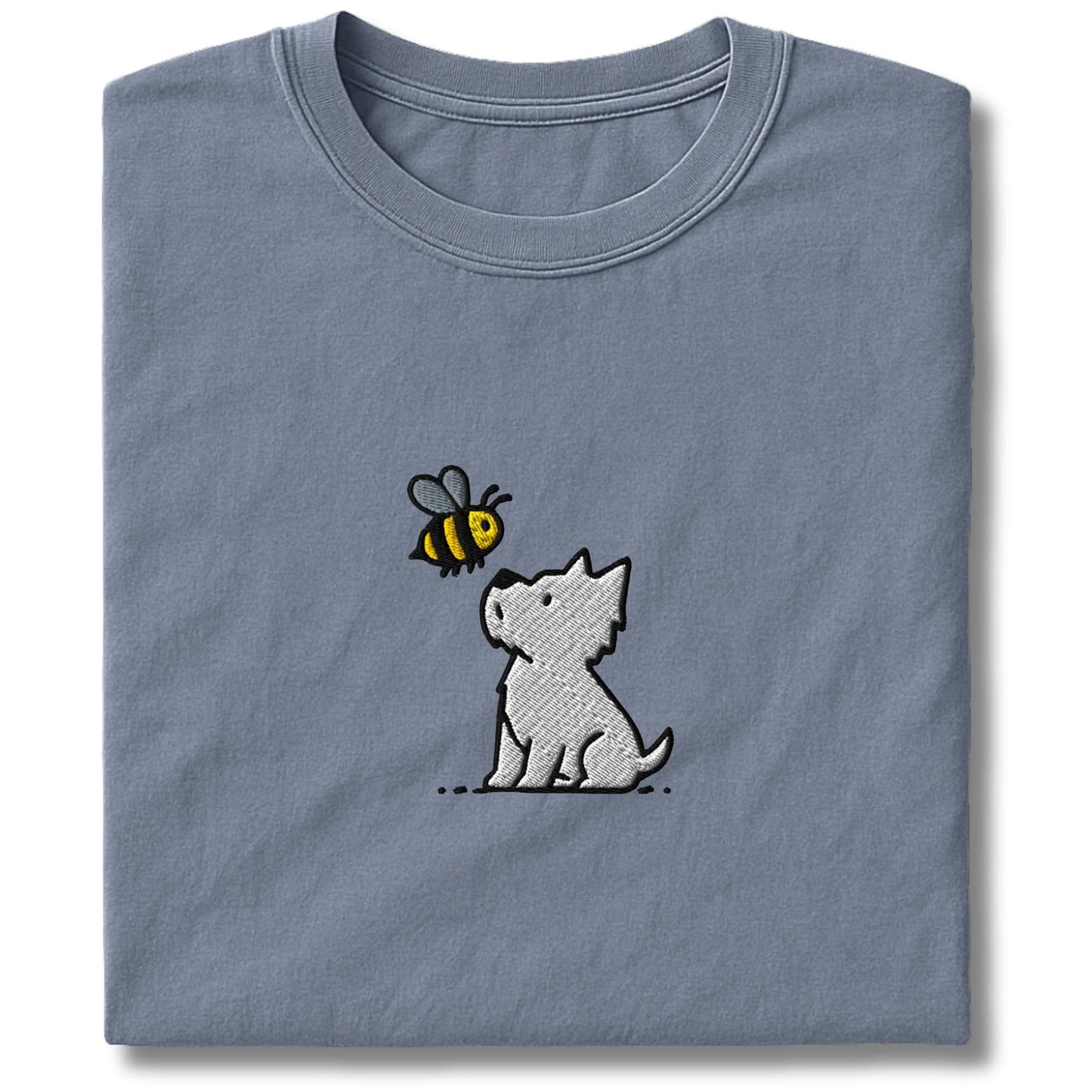 Embroidered Westie and Bee T-Shirt