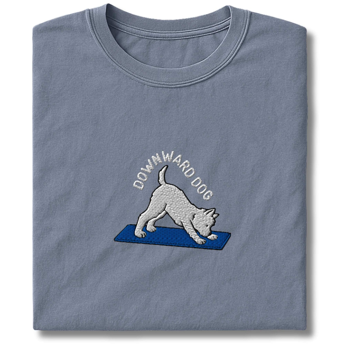 Embroidered Westie Downward Dog T-Shirt