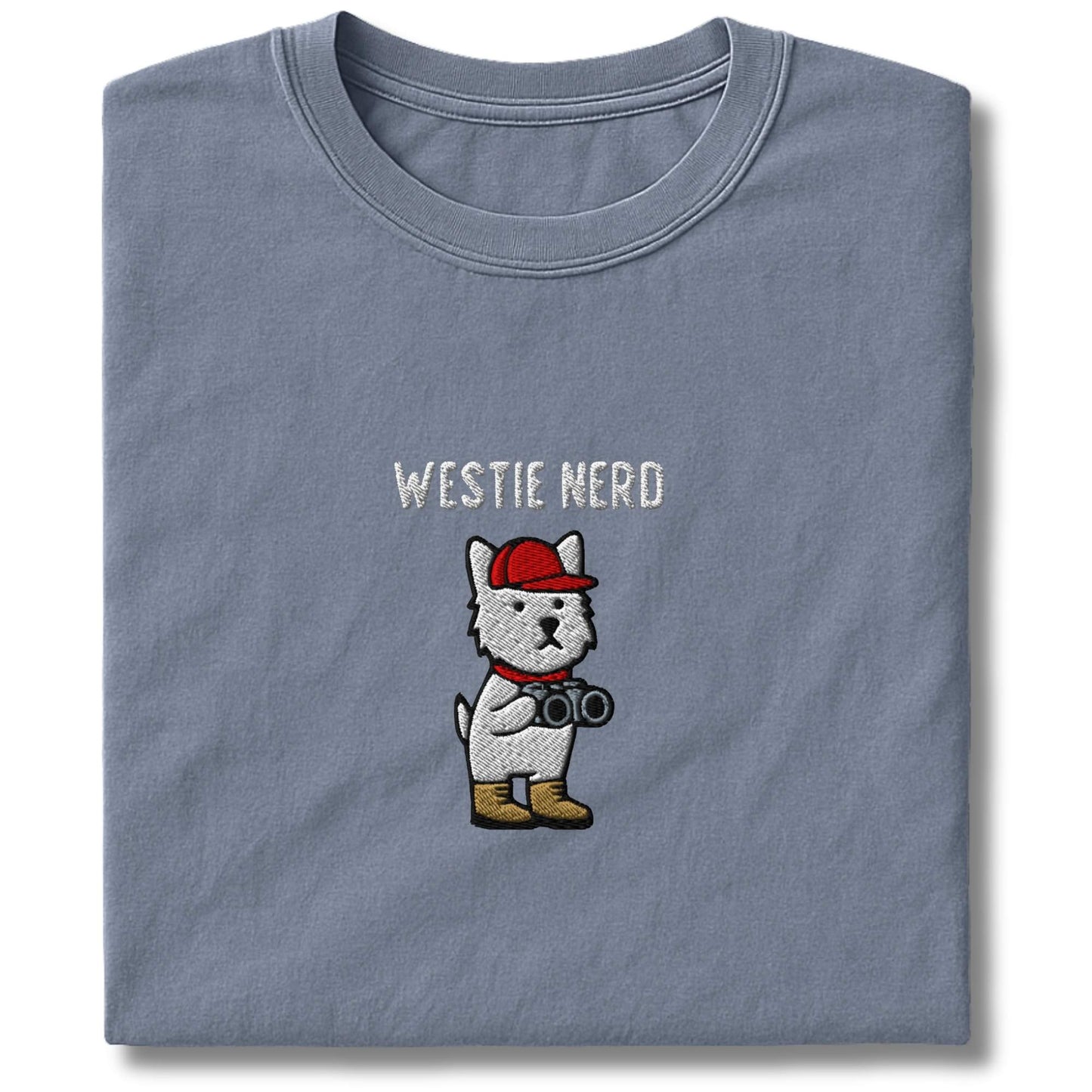 Embroidered Westie Nerd T-Shirt