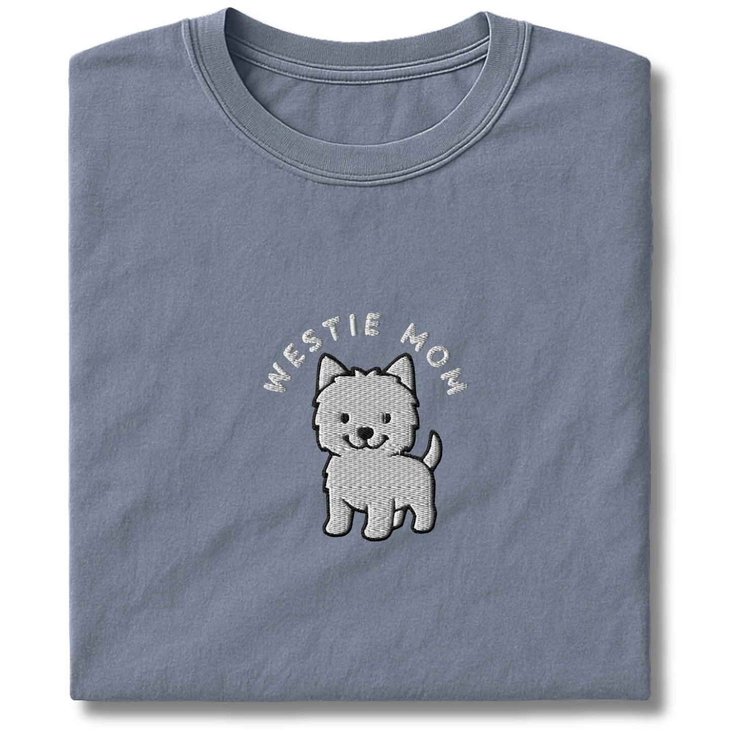 Embroidered Westie Mom T-Shirt