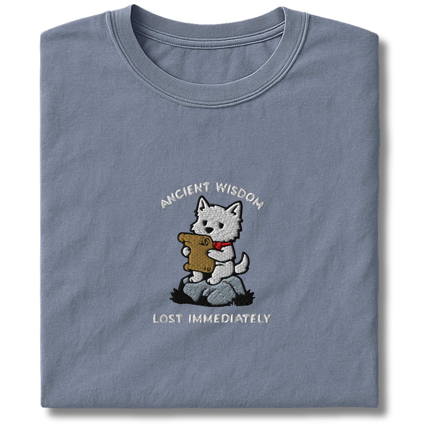 Embroidered Westie Wisdom T-Shirt