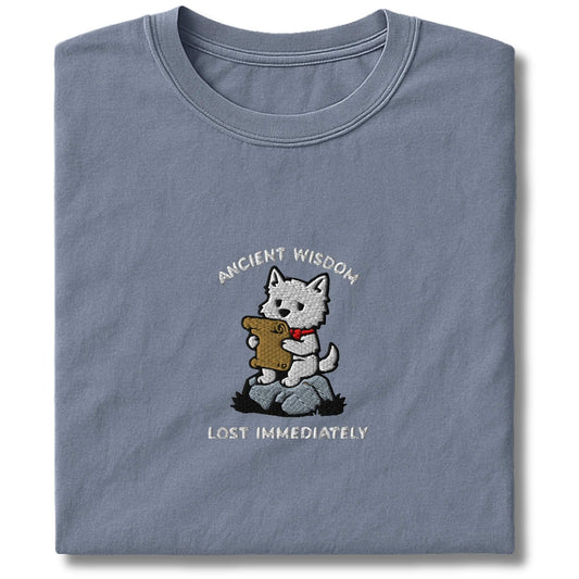 Embroidered Westie Wisdom T-Shirt