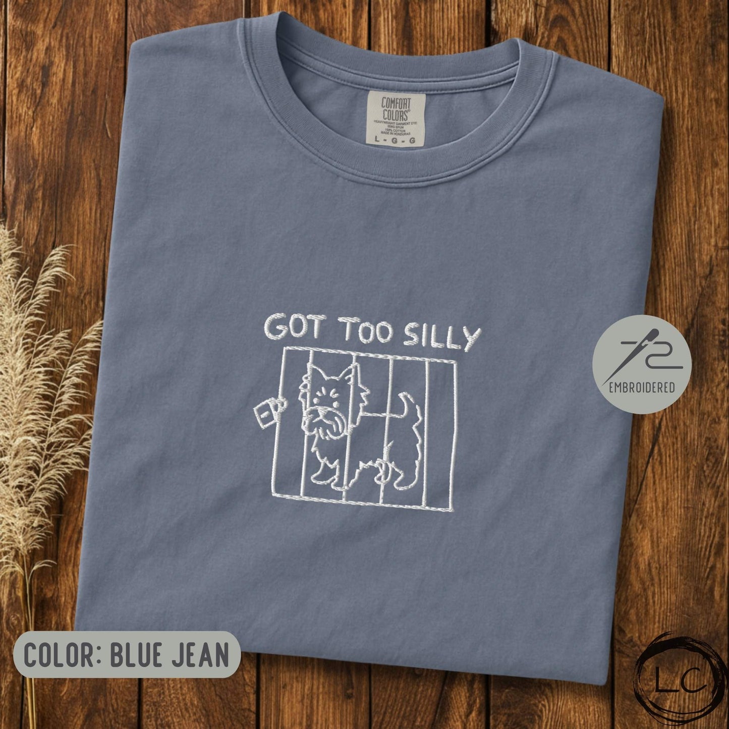 Embroidered Yorkie Got Too Silly T-Shirt