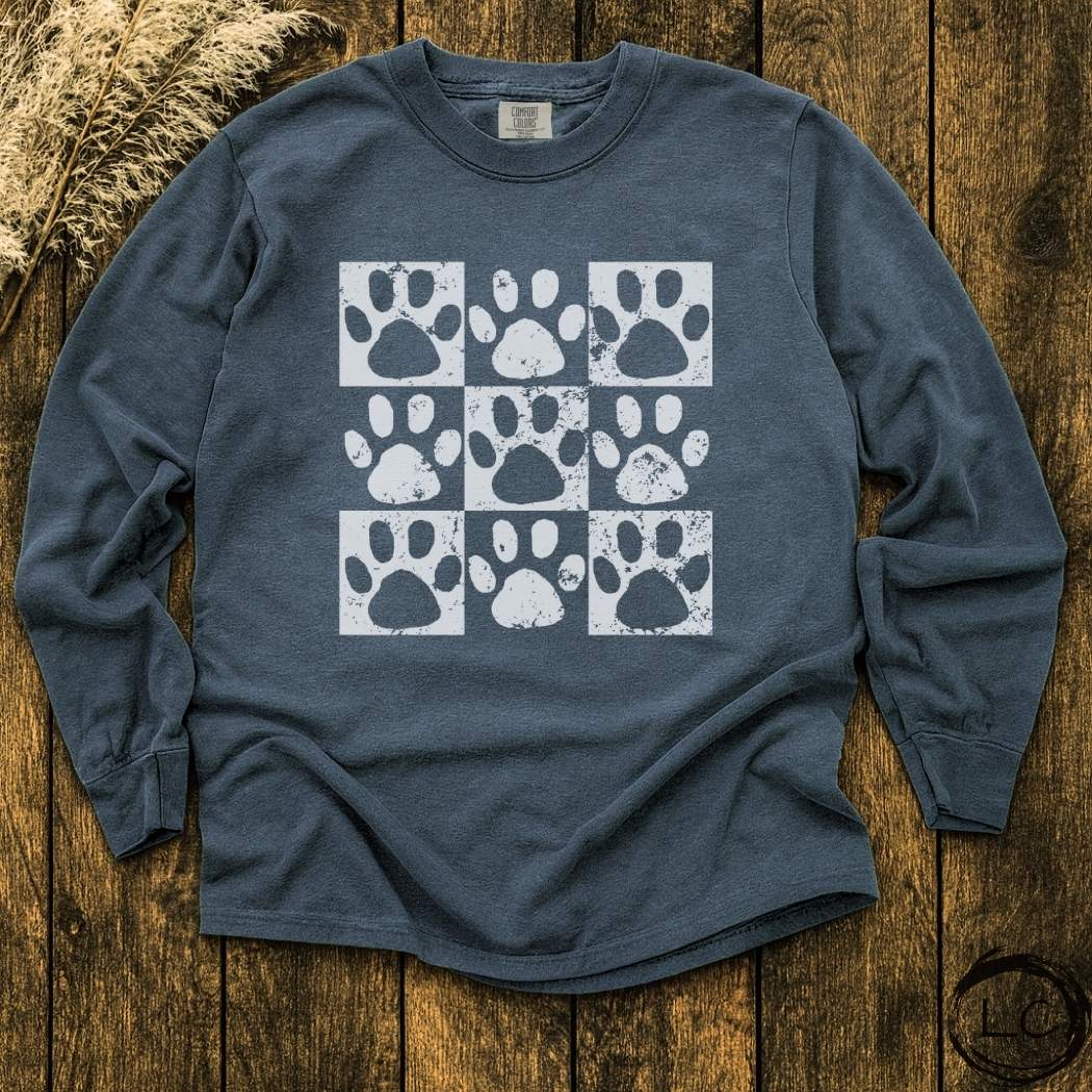 Paw Print Long Sleeve T-Shirt