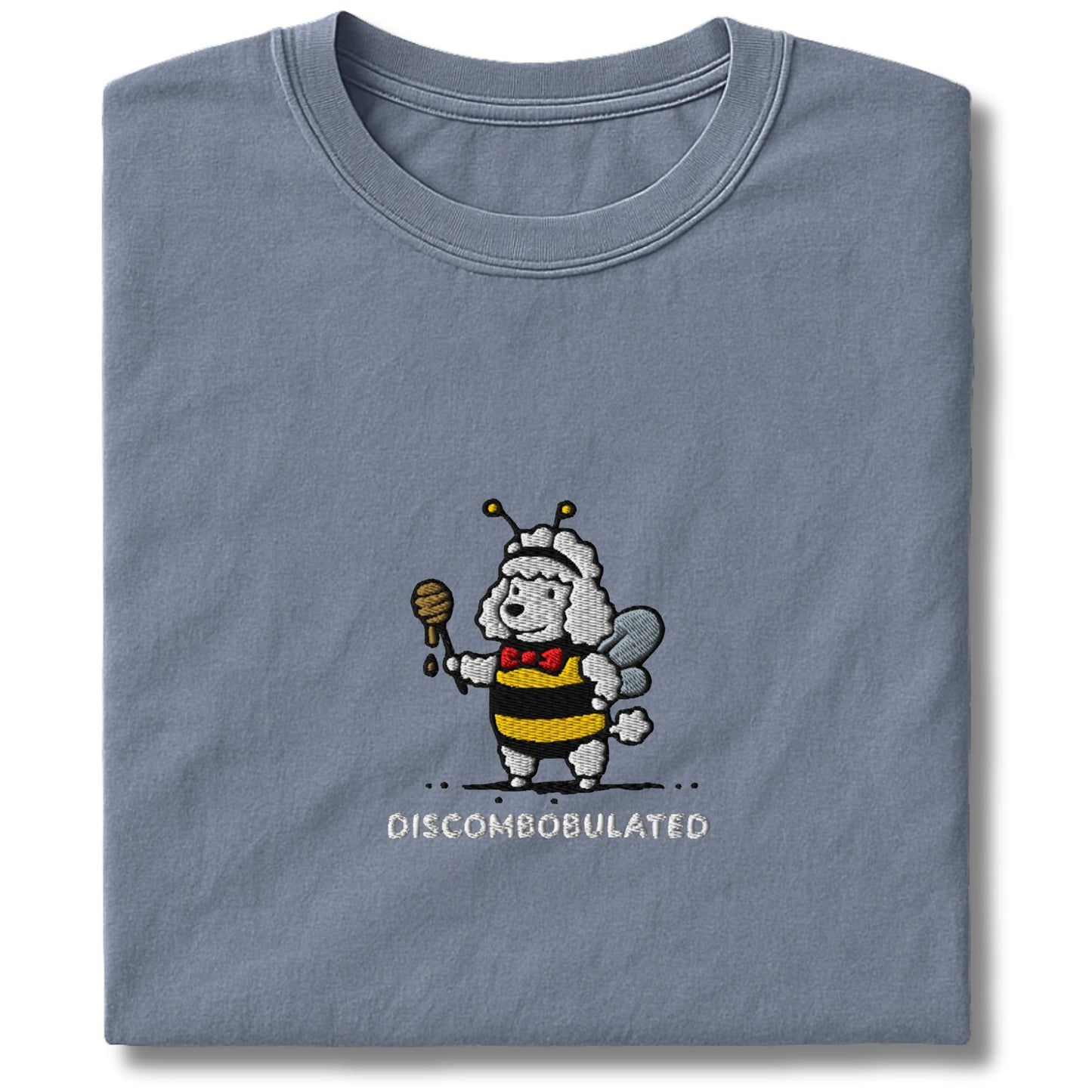 Embroidered Poodle Discombobulated T-Shirt