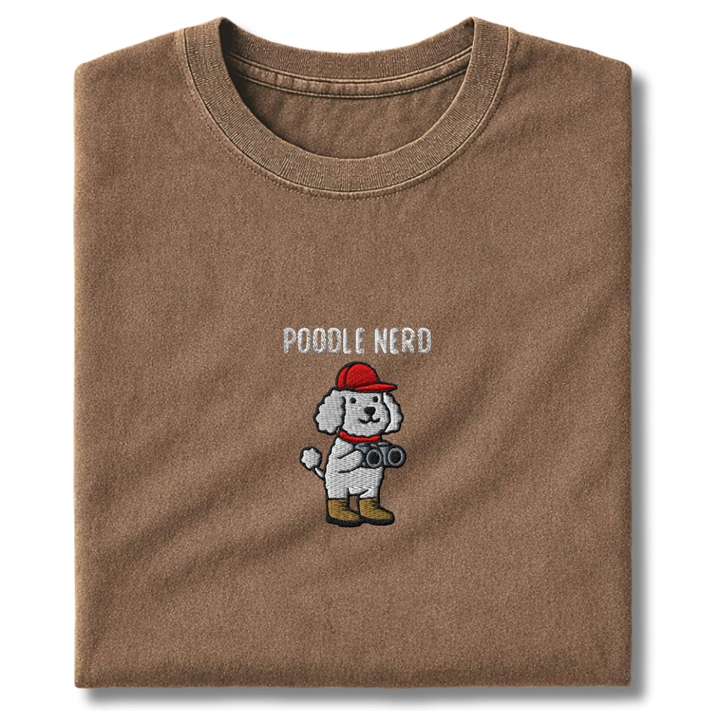 Embroidered Poodler Nerd T-Shirt