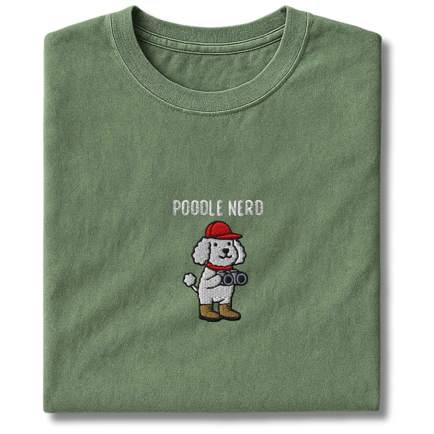 Embroidered Poodler Nerd T-Shirt