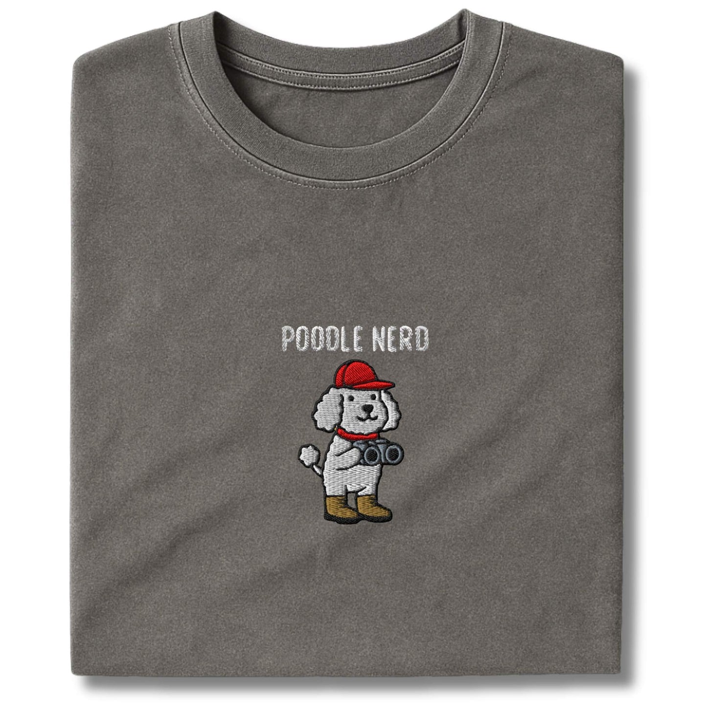 Embroidered Poodler Nerd T-Shirt