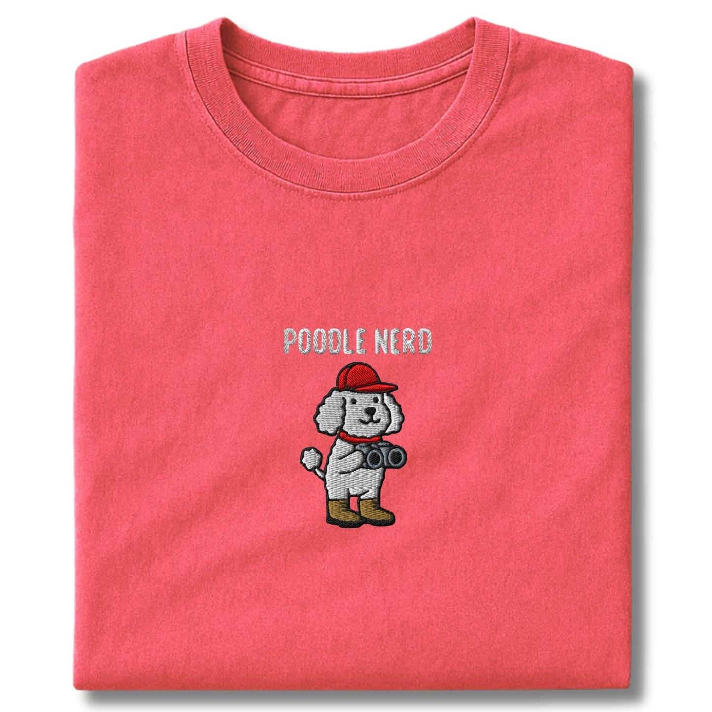Embroidered Poodler Nerd T-Shirt