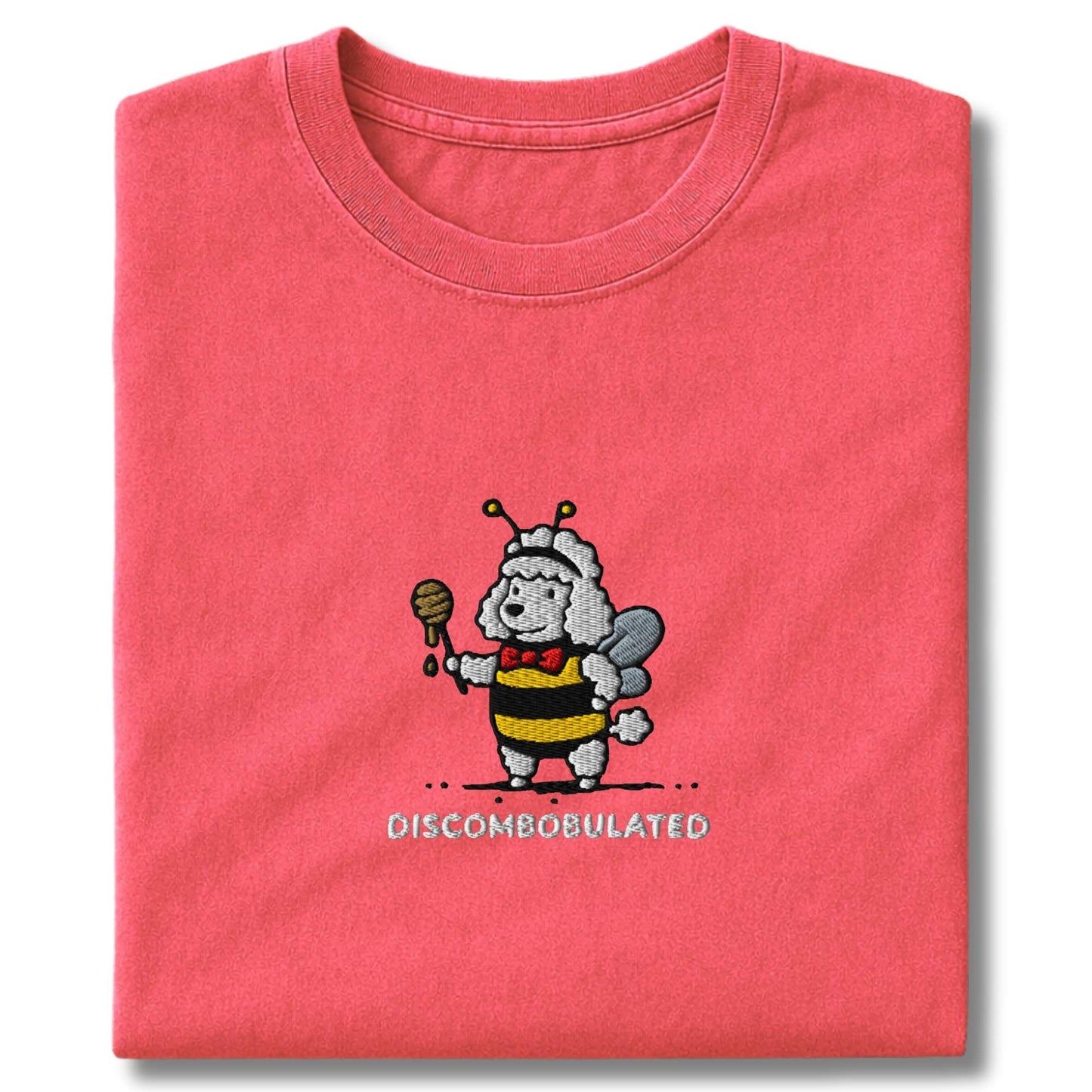 Embroidered Poodle Discombobulated T-Shirt