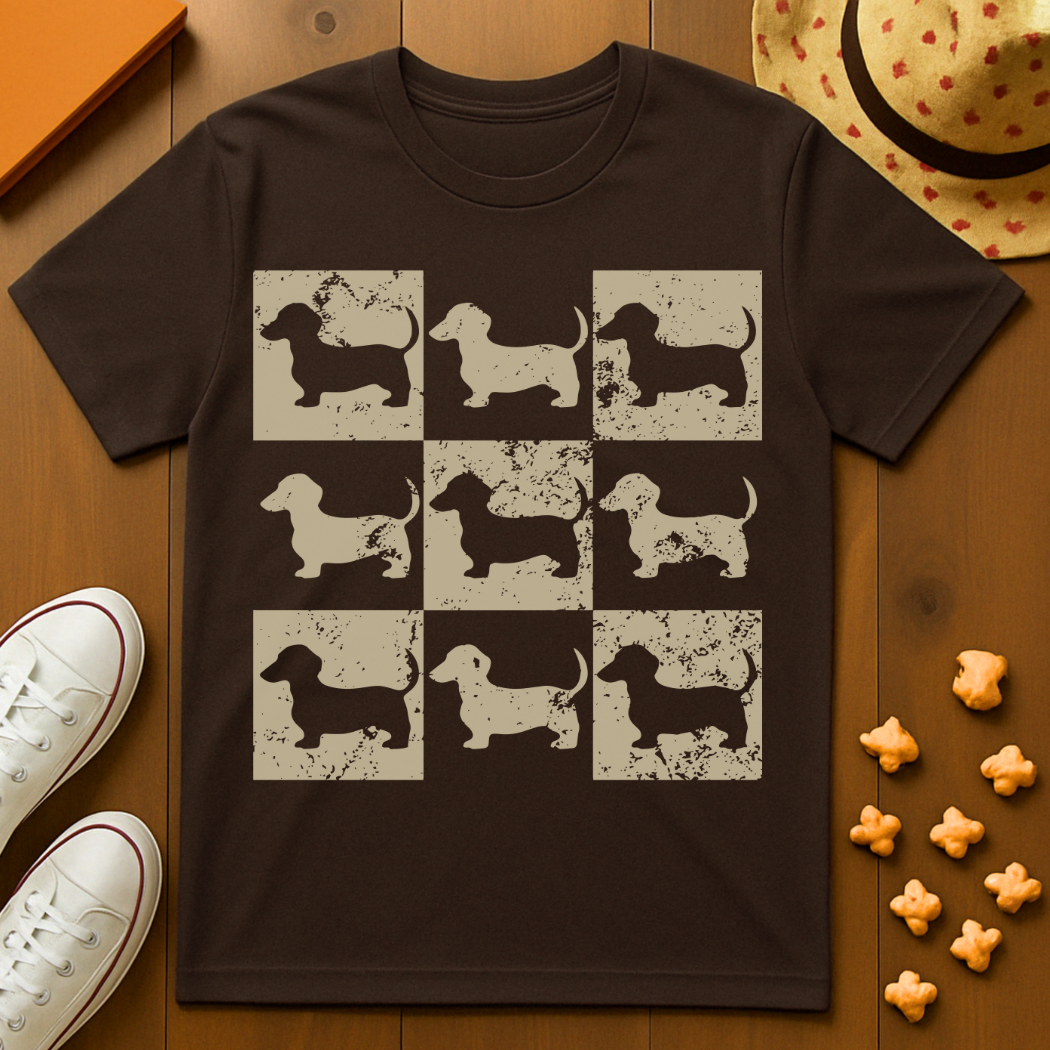 Dachshund Print T-Shirt