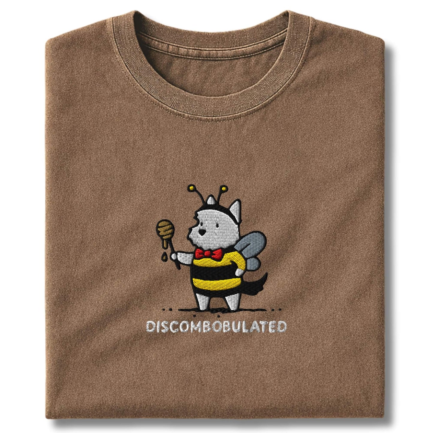 Embroidered Westie Discombobulated T-Shirt