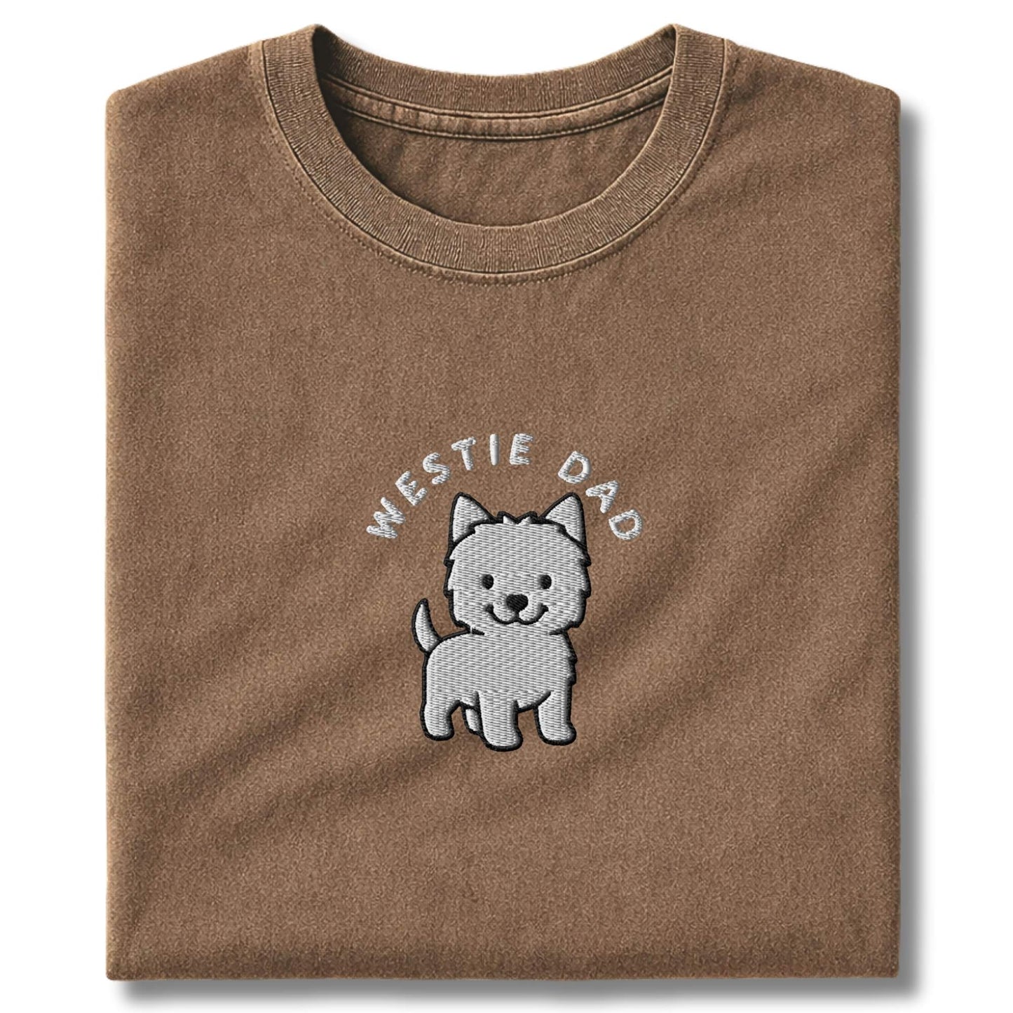Embroidered Westie Dad T-Shirt