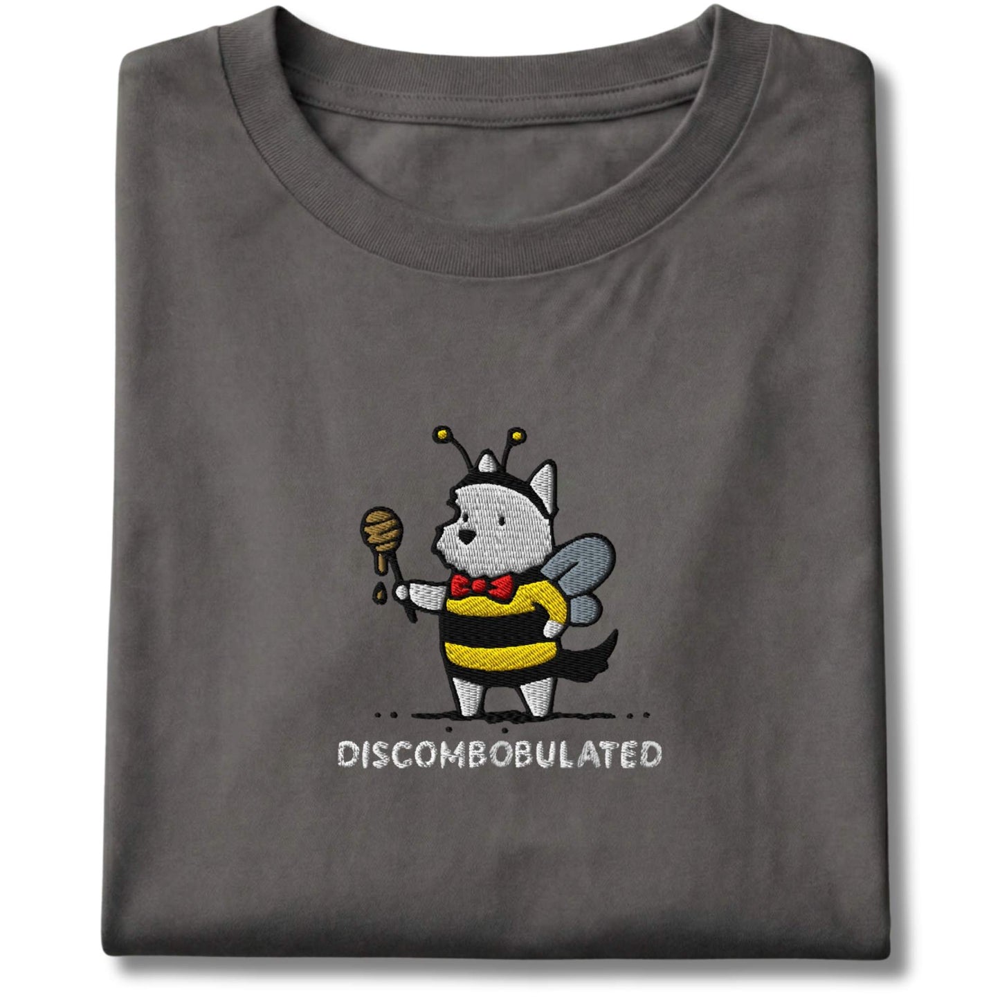 Embroidered Westie Discombobulated Tee