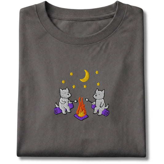 Embroidered Westie Campfire Tee