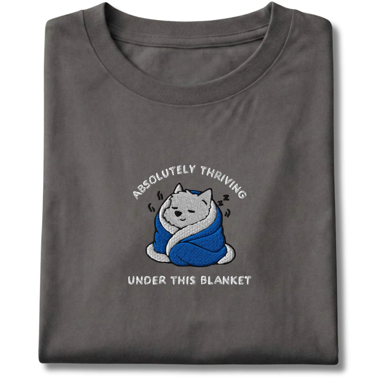 Embroidered Westie In Blanket Tee