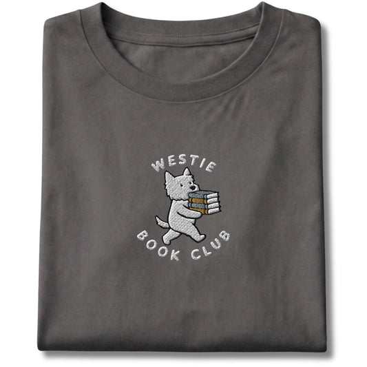 Embroidered Westie Book Club Tee