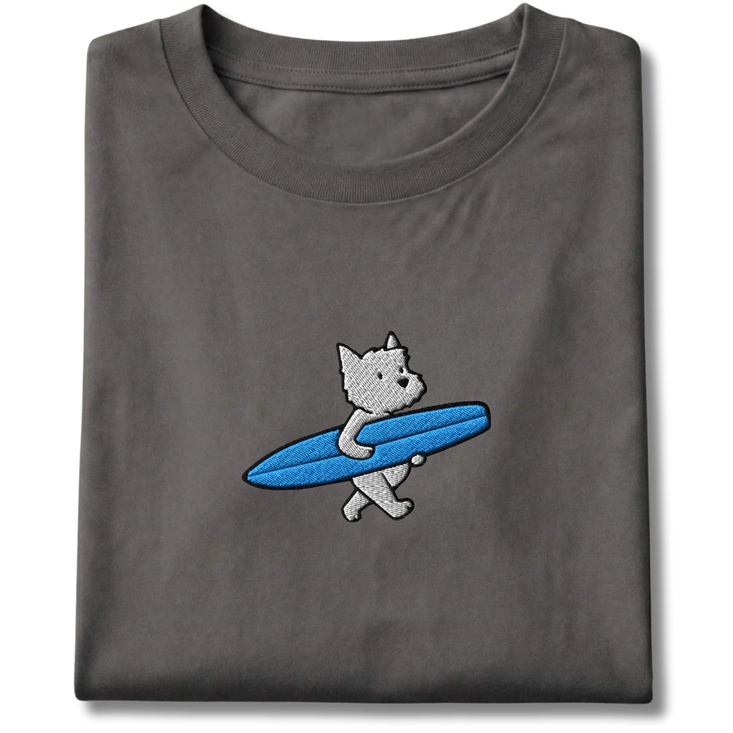 Embroidered Westie Surfer Tee