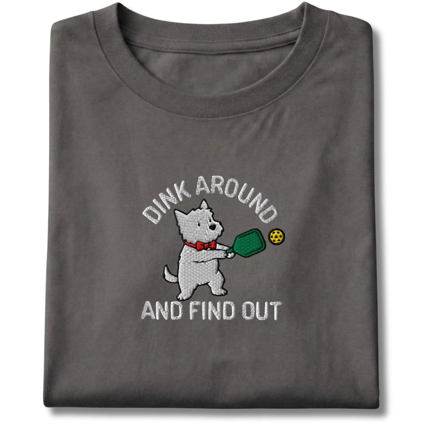 Embroidered Westie Dink Around Tee