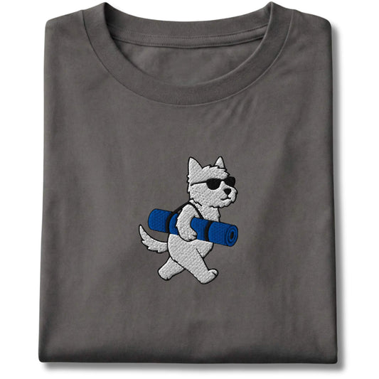 Embroidered Westie Yoga Tee