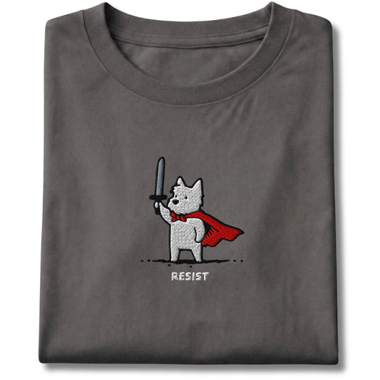 Embroidered Westie Resist Tee