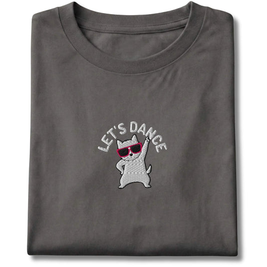 Embroidered westie Lets Dance Tee