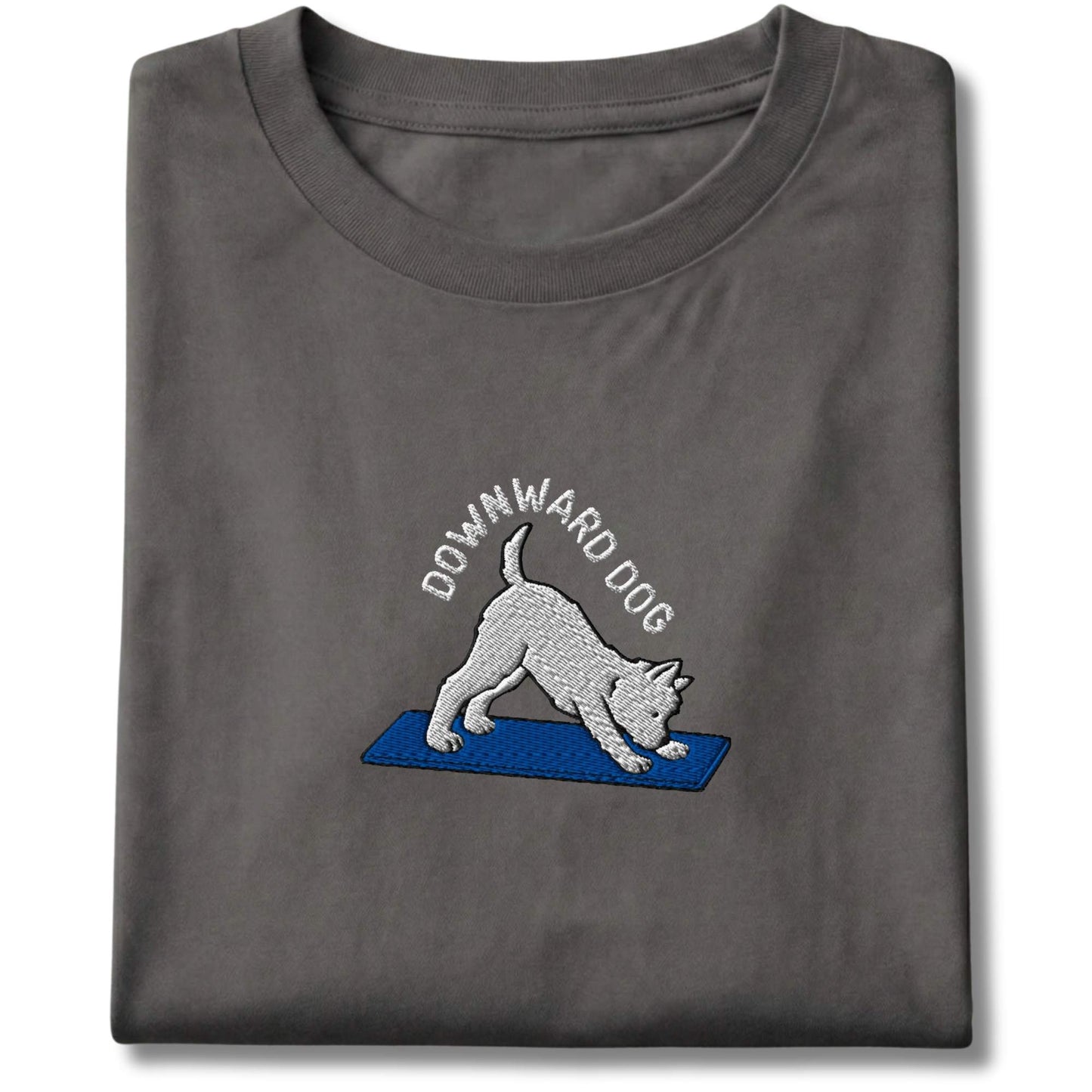 Embroidered Westie Downward Dog Tee