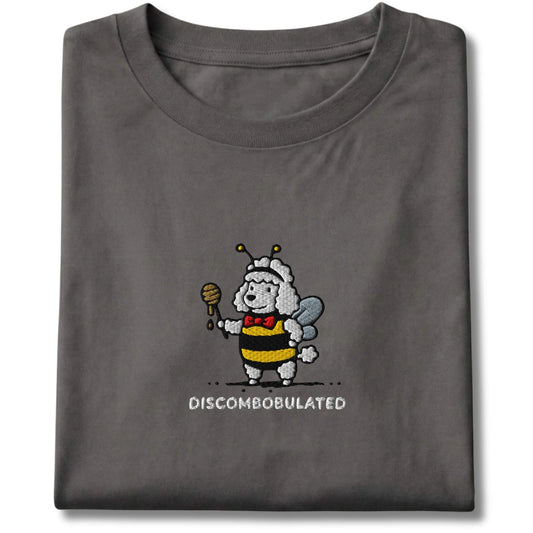 Embroidered Poodle Discombobulated Tee